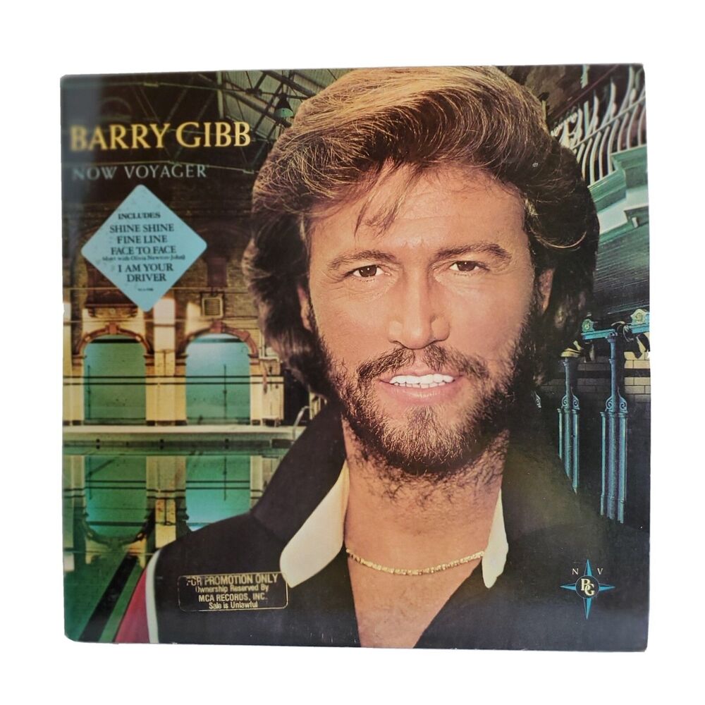 Barry Gibb Now Voyager Promotional Copy 12" LP Vinyl Record 1984 MCA 5506 1st Ed